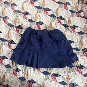 Vintage Blue Pleated Tennis Skirt